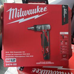 Milwakee M12 Pex  expander kit. Unopened.