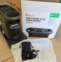 AMPACE ANDES 1500 PORTABLE POWER STATION -FULLY RECHARGE IN 55MIN.-(https://offerup.com/redirect/?o=Q0FSLkhPTUVT.PANEL SOLAR)