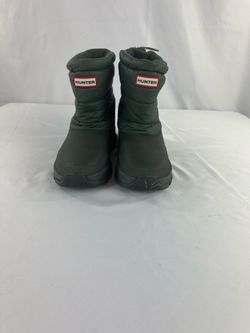 Hunter Intrepid Short Snow Boots – Dark Green – Waterproof Insulated – Women’s Size 9