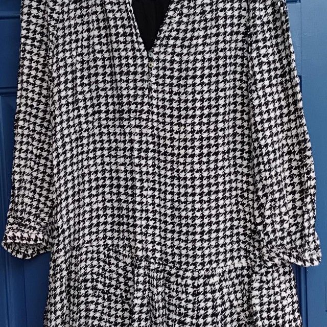 Maeve By Anthropologie Sterling Houndstooth Tunic, size M