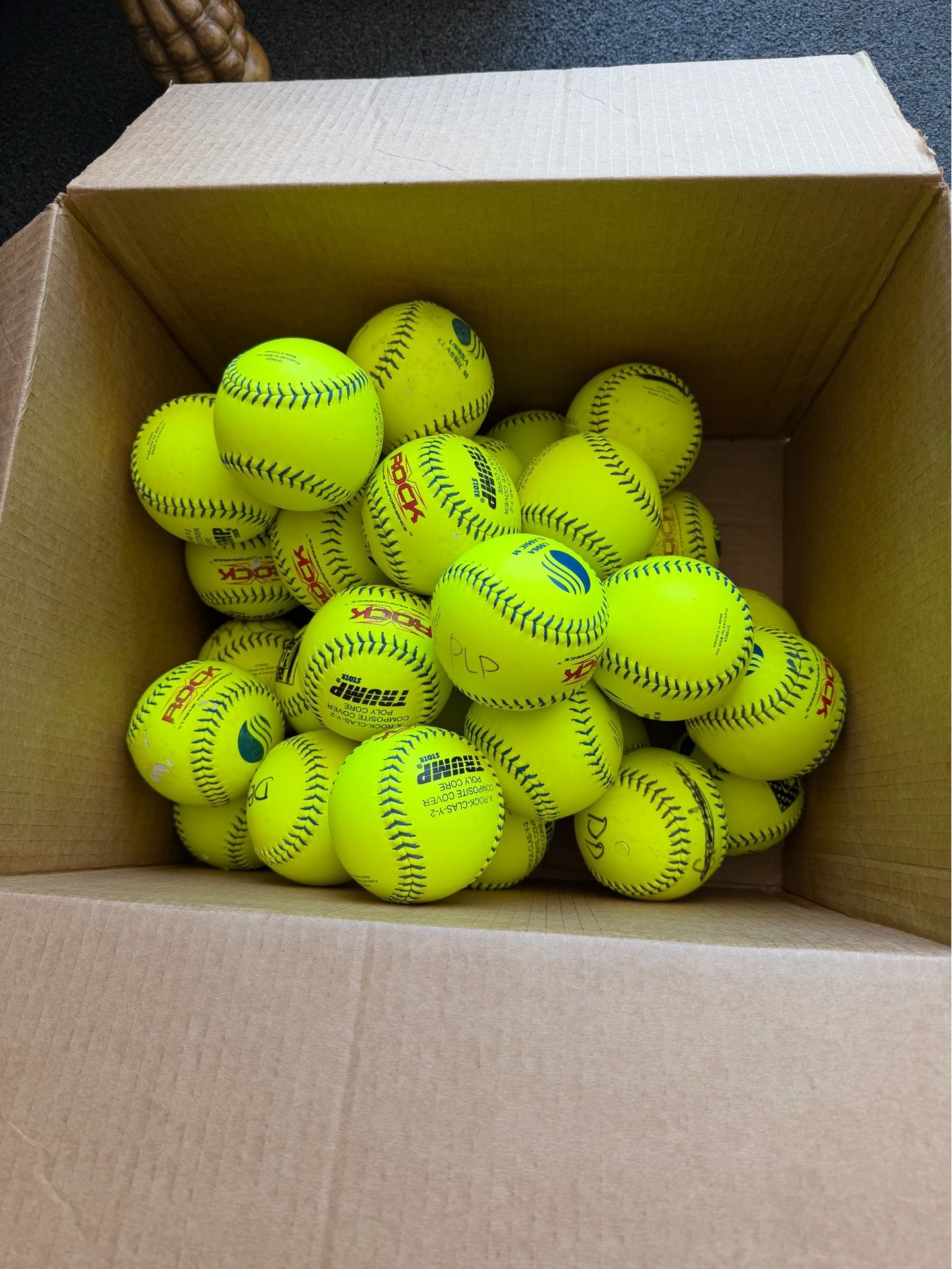 New & Used Trump Rocks USSSA Classic M Slowpitch Softballs