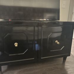 Black And Gold Cabinet 