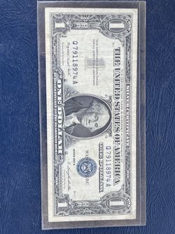 1957-A $1 ONE DOLLAR SILVER CERTIFICATE BLUE SEAL