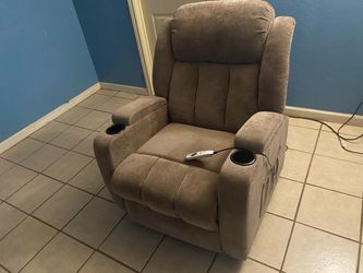 SOFA ELECTRICO TIENE VARIAS POSICIONES Y DA MASAJE TRAE SU CONTROL TRABAJA PERFECTO