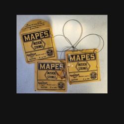 3 Vintage Mapes Guitar Strings