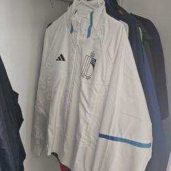 Adidas 3/4 Pullover Beligium Windbreaker Size LARGE