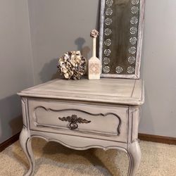 French Country End Table  Repainted