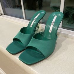 Green Zara Heels