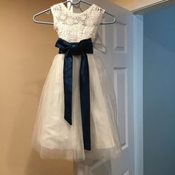 TWO Flower Girl Dresses (white)