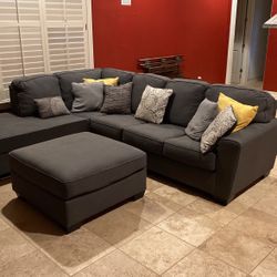 Sectional With Ottoman