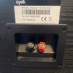 Polk Center Speaker and  NADY AUDIO •SM-120 Nearfield Monitor •Magnetically Shielded Peak Power: 120 waits Impedance: 8ohms