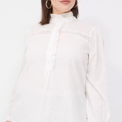 Lane Bryant Cotton Lace Top