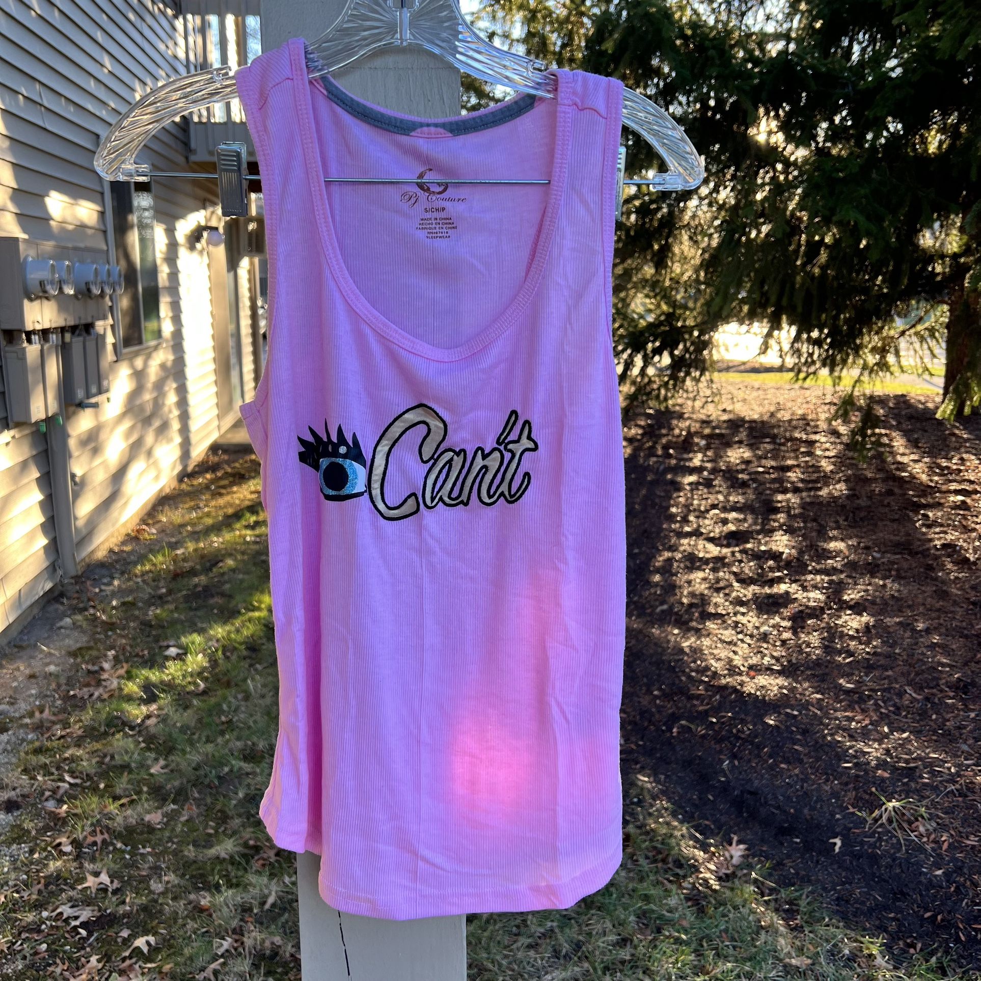 PJ Couture Eye Can't Tank Top SmALL