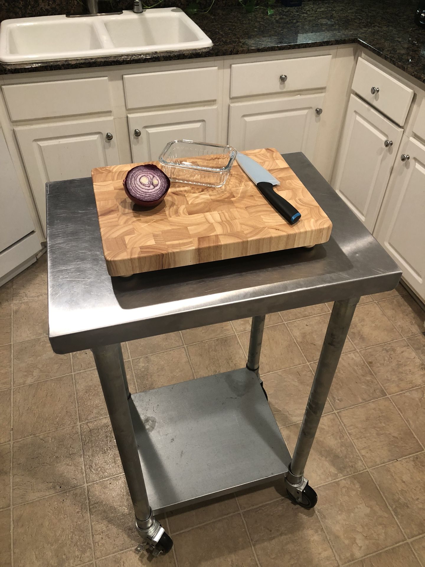 Commercial Grade Utility Cart. Stainless Steel.