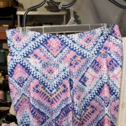 Kristin Nicole Geometric Workout Pants SZ M