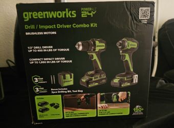 Greenworks Drill Impact Driver Combo Kit