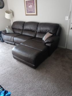 Primum Leather 3 Seat Sectional