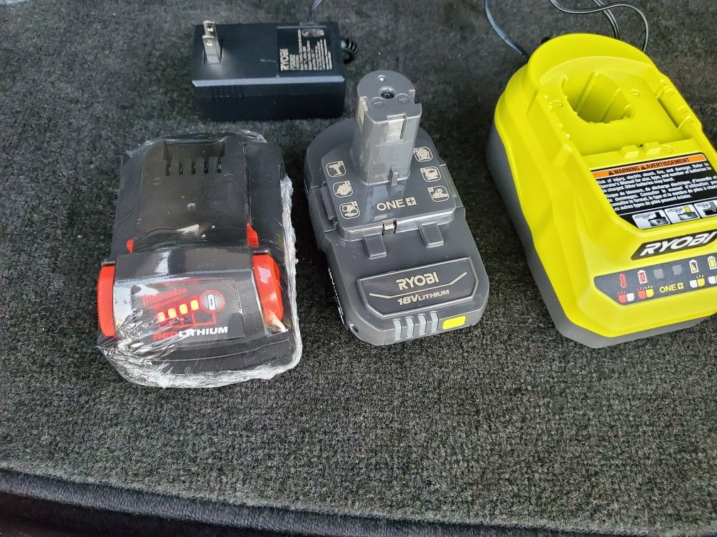 Milwaukee Ryobi Battery Brand New Take All $85