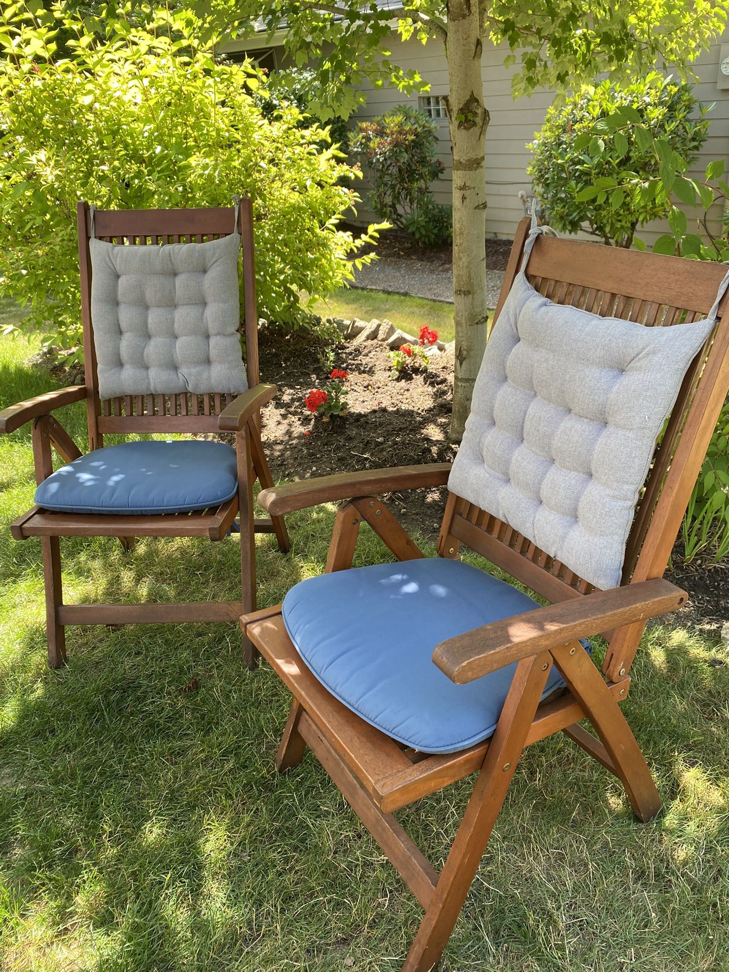 Folding Wooden Deck Patio Chairs