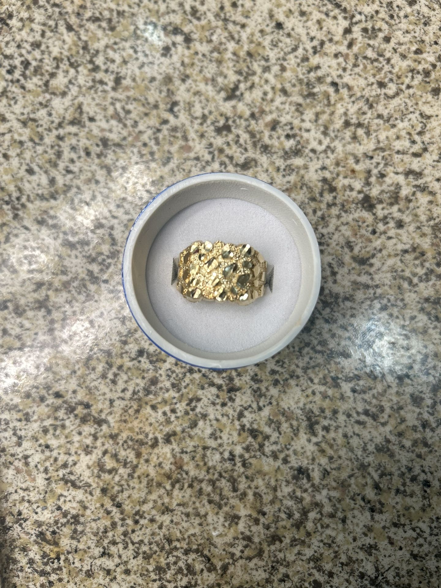 10K Gold Nugget Ring 