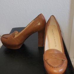 Marc Fischer Tan 2inch Heels