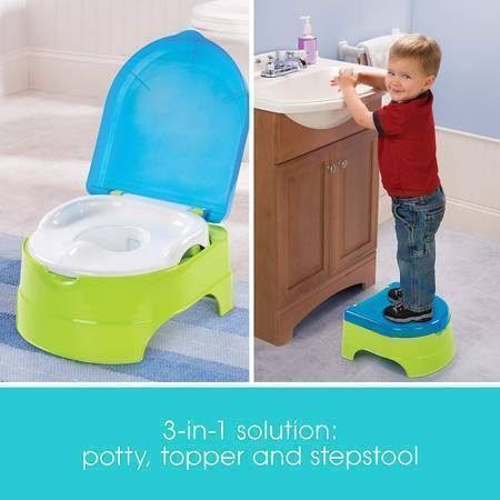 Toddler Summer 3-in-1 Train with Me Potty Seat Topper and Stepstool