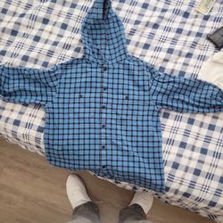 SUPREME Hooded Plaid Shirt