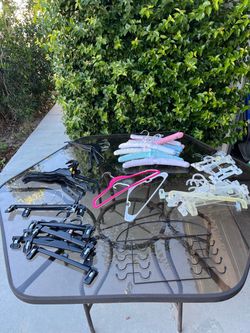 Closet hangers $5 for all of them
