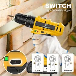 Taladro Inalámbrico 20V 30 piezas Ideal para pequeños trabajos en casa