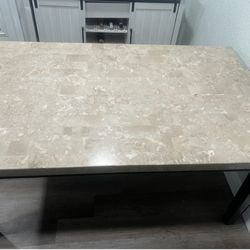 Free marble table …No chairs ! 