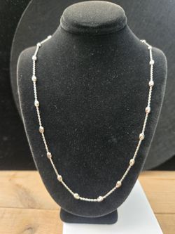 Sterling Silver  Fancy Bead Chain