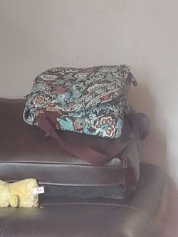 A vera Bradley diaper bag