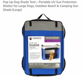 Pop up dog shade tent