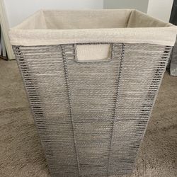 Basket Hamper and Matching Small Basket