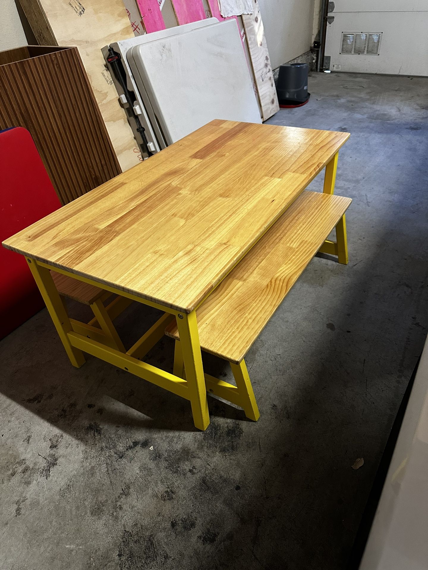 Wood Activity Table for Art (kids)