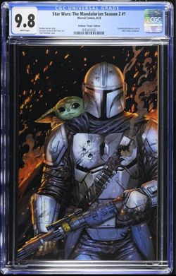 Star Wars: The Mandalorian Season 2 #1 - CGC 9.8 - Kirkham Variant - Marvel 2023