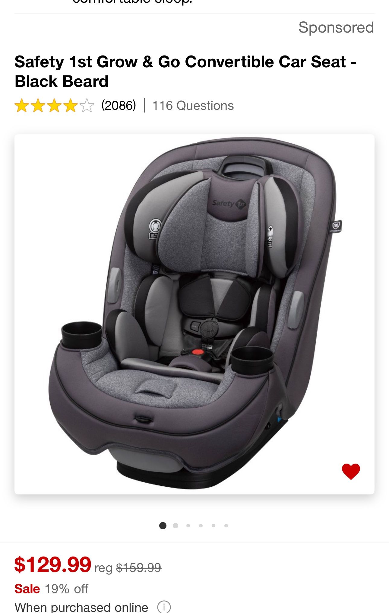 Safety 1st Grow And Go Convertible Car seat
