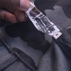 BATHING APE, BLACK GRAY COLOR