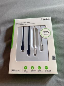 Belkin BOOST↑CHARGE Flex USB-C Cable with Lightning Connector 4-Pack