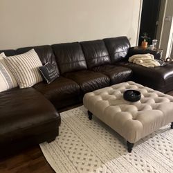 Genuine Leather Couch