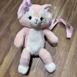 Disney Duffy and friends Fox Lina Bell Plush doll crossbody bag zipper Toy stuff