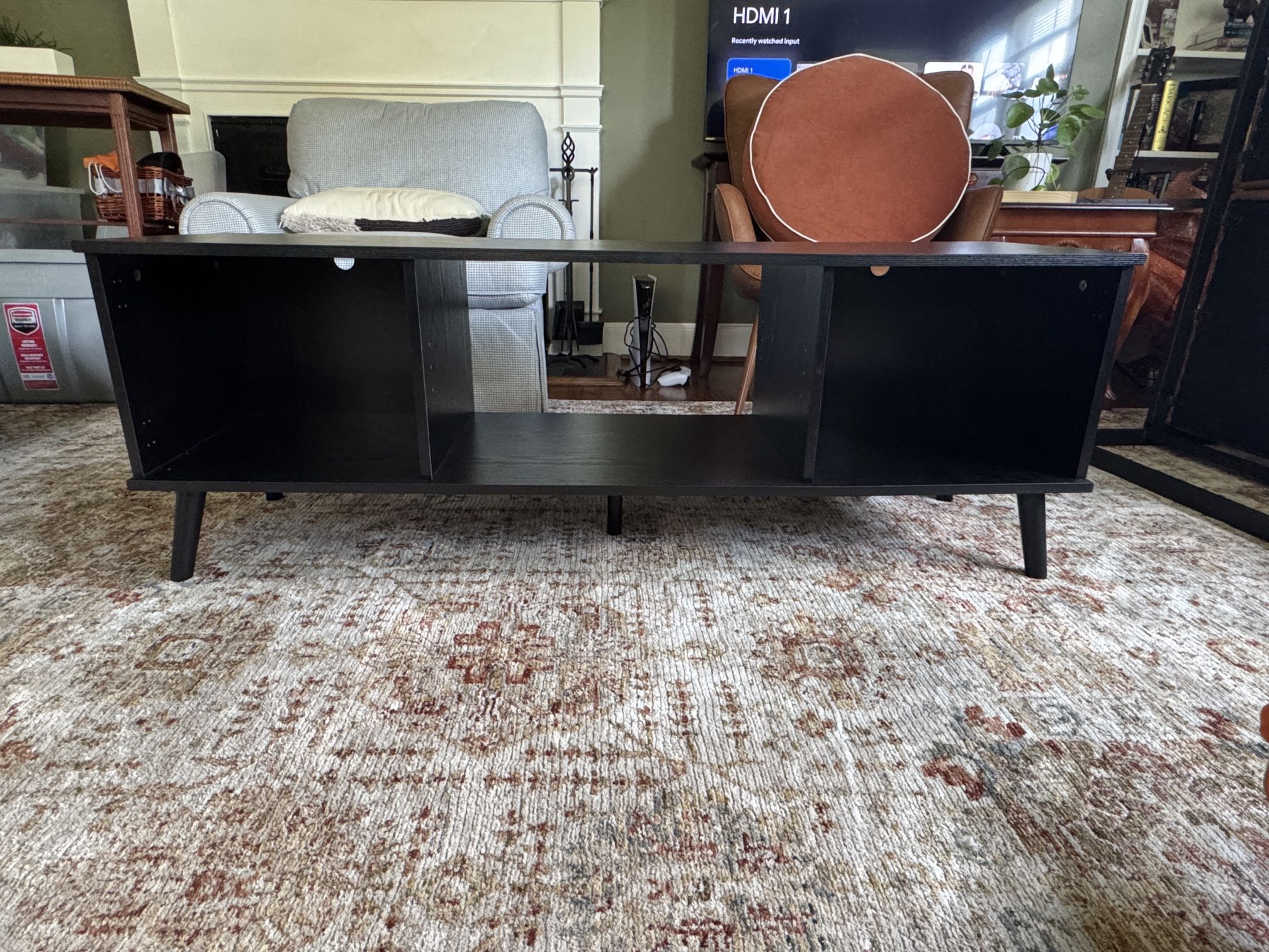 Black 53.5 In TV Stand