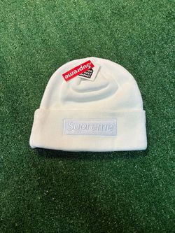 Men’s Supreme white beanie (One size)