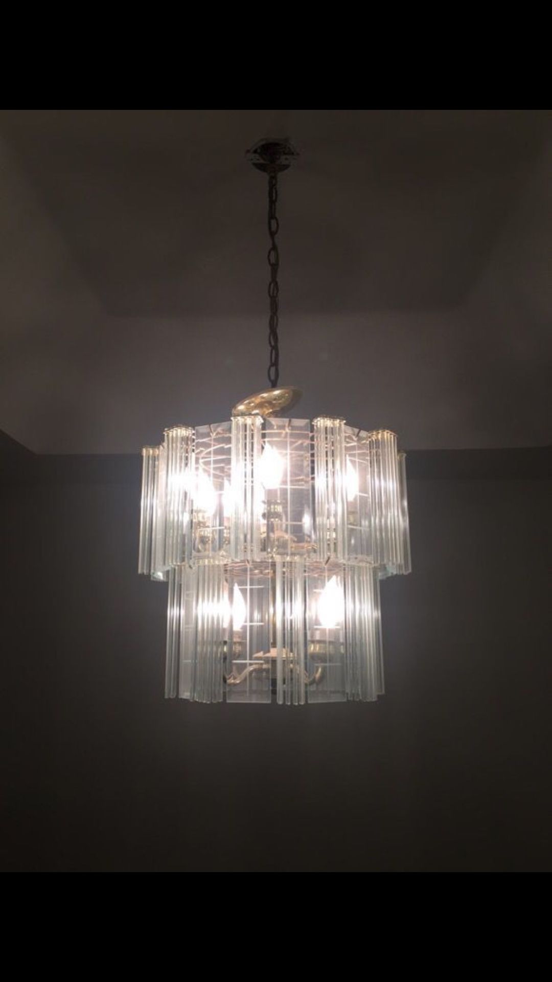 Elegant crystal chandelier