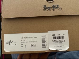 Ashton Suede Clog Coach