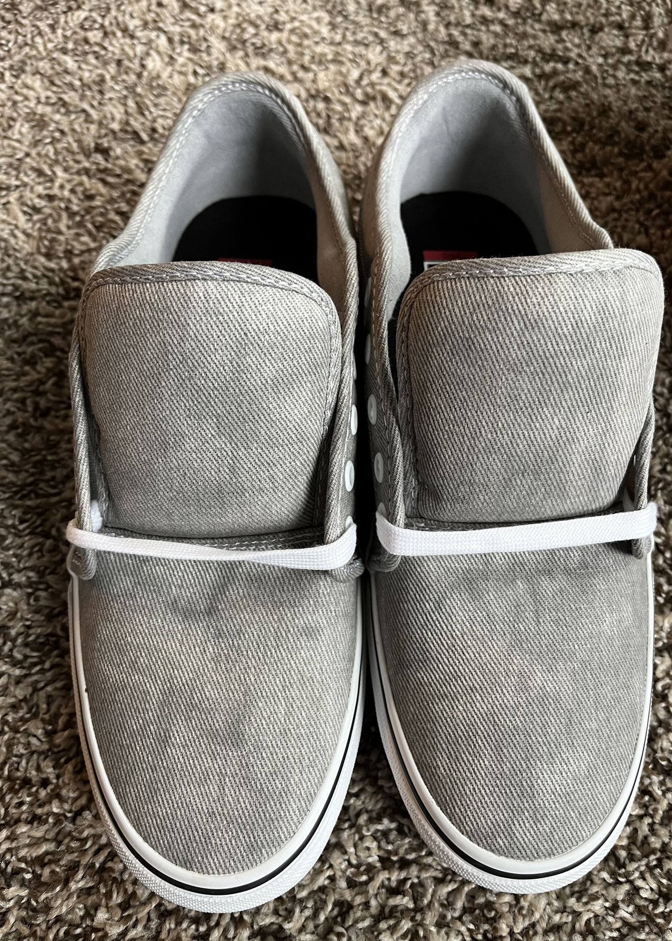 10.5 Gray/White Chukka Low Vans Shoes
