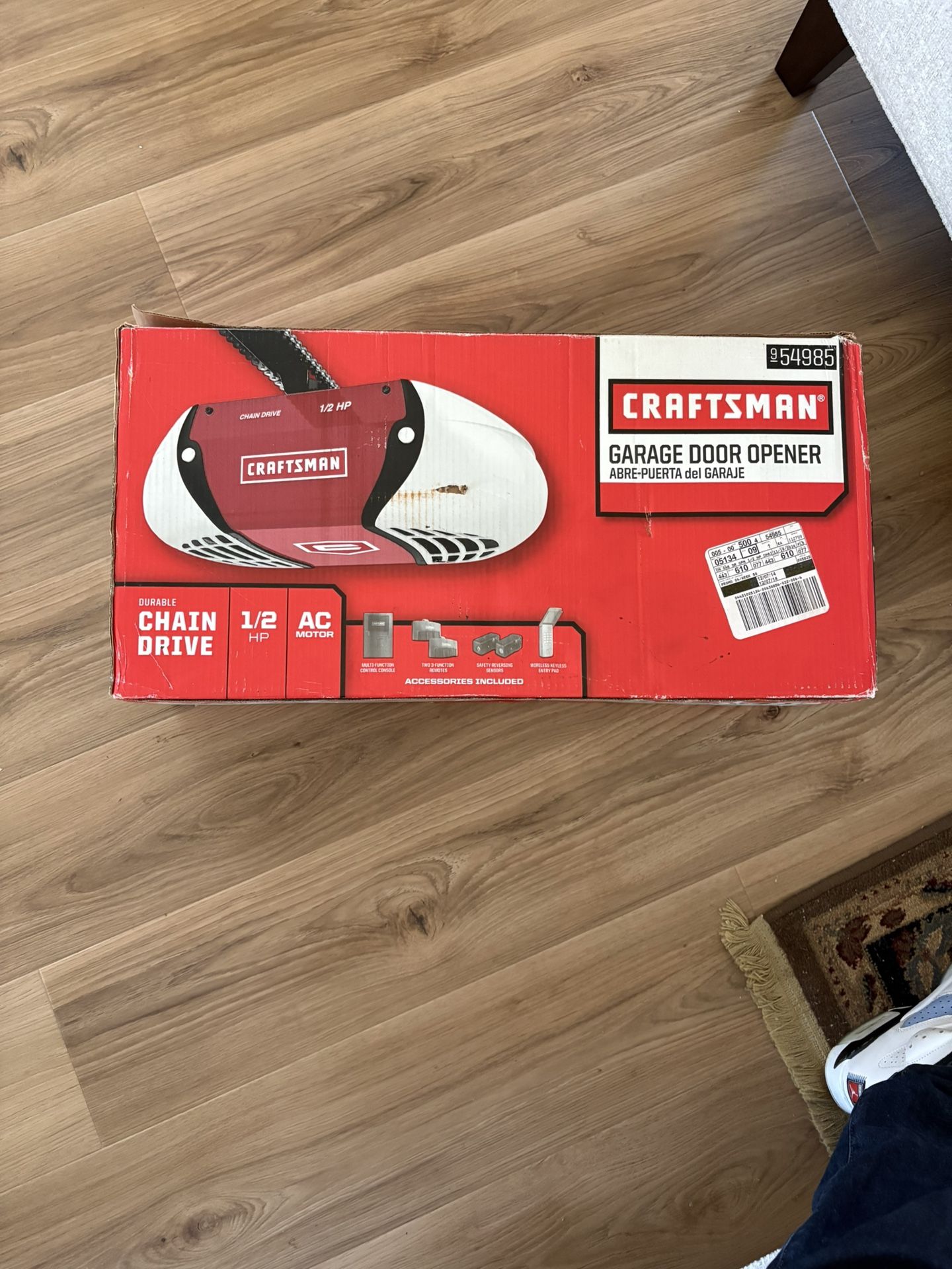 NEW Craftsman Garage Door Opener (1/2 HP Chain Drive)