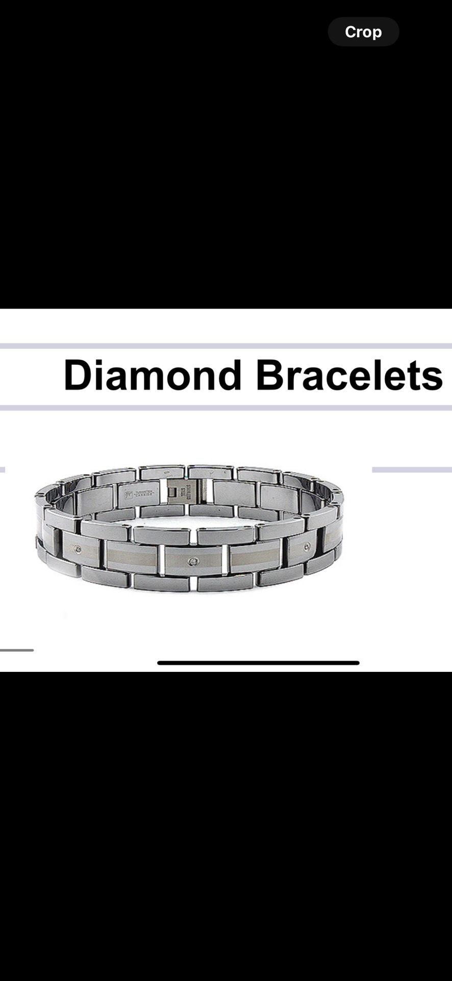 Original Brand New Tungsten Carbide Diamond bracelet MSRP 799.00