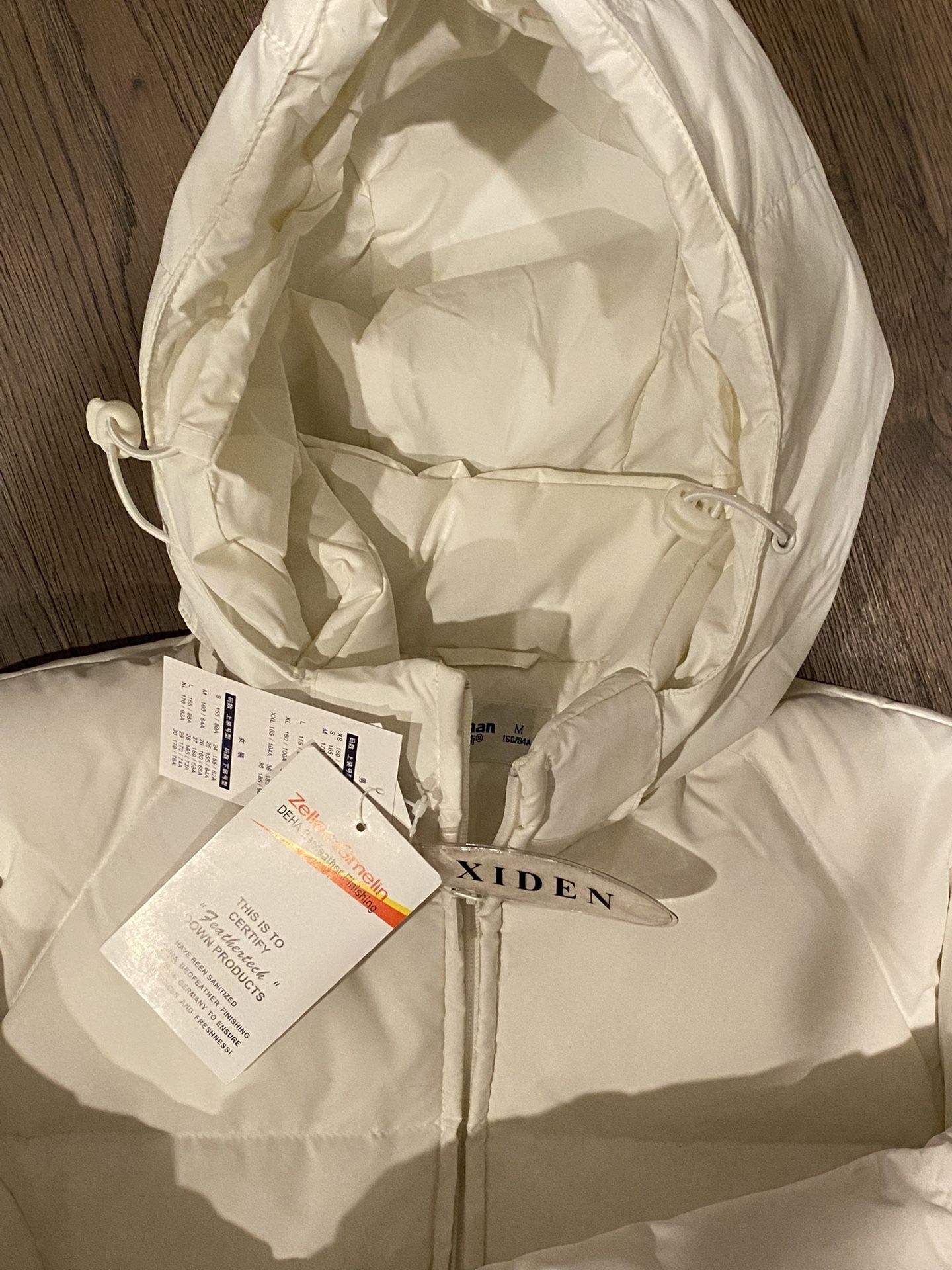 Women New Ski Jacket With Removable Hood “Feathertech” Down Certification Size S