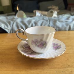 Argyle bone china tea cup and saucer set 